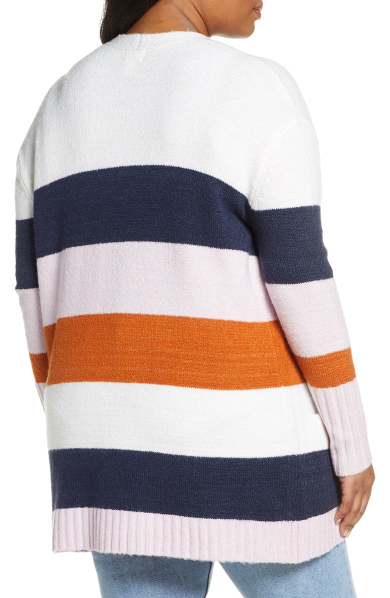 Caslon<sup>®</sup> Stripe Cardigan, Alternate, color,