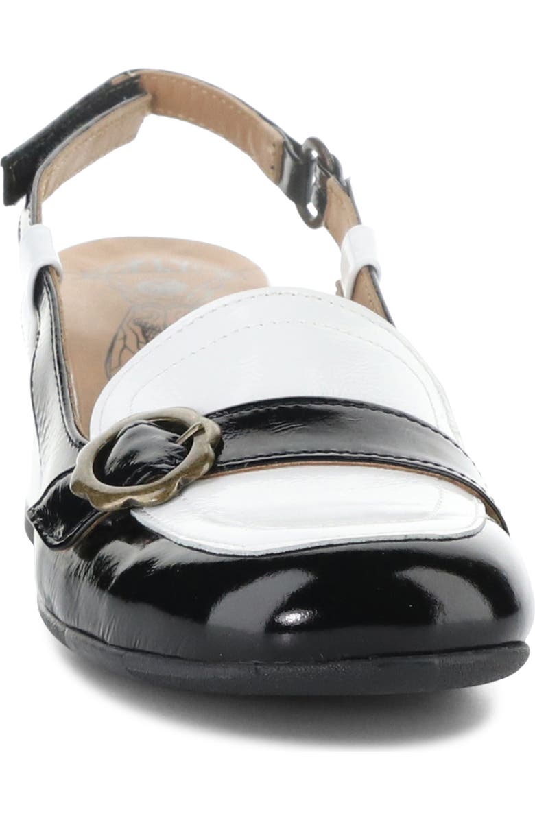 Fly London Pemy Slingback Pump, Alternate, color, Off White/ Black