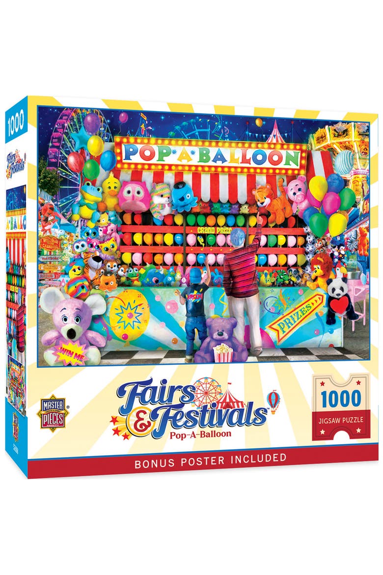 Pop-A-Balloon 1000 Piece Jigsaw Puzzle, Main, color, Multicolor