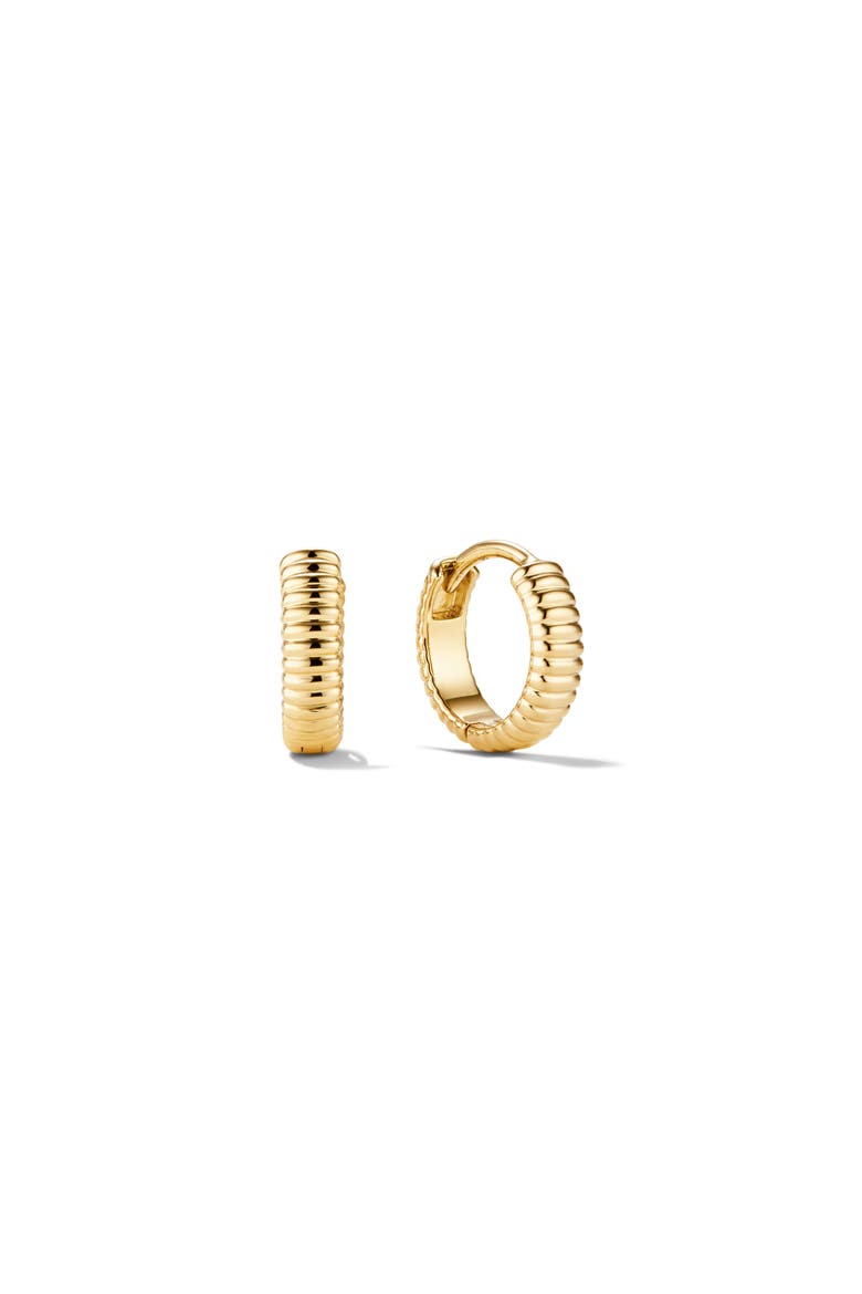 Textured Huggie Hoops, Main, color, 18k Gold Vermeil