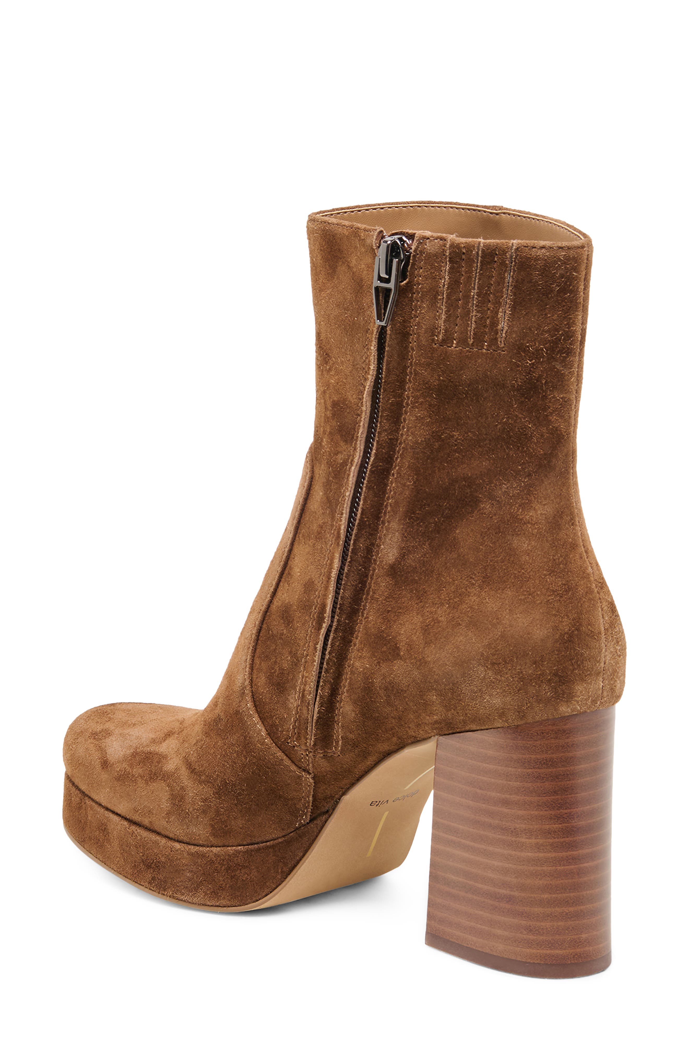 Valary Bootie, Alternate, color, COCOA SUEDE