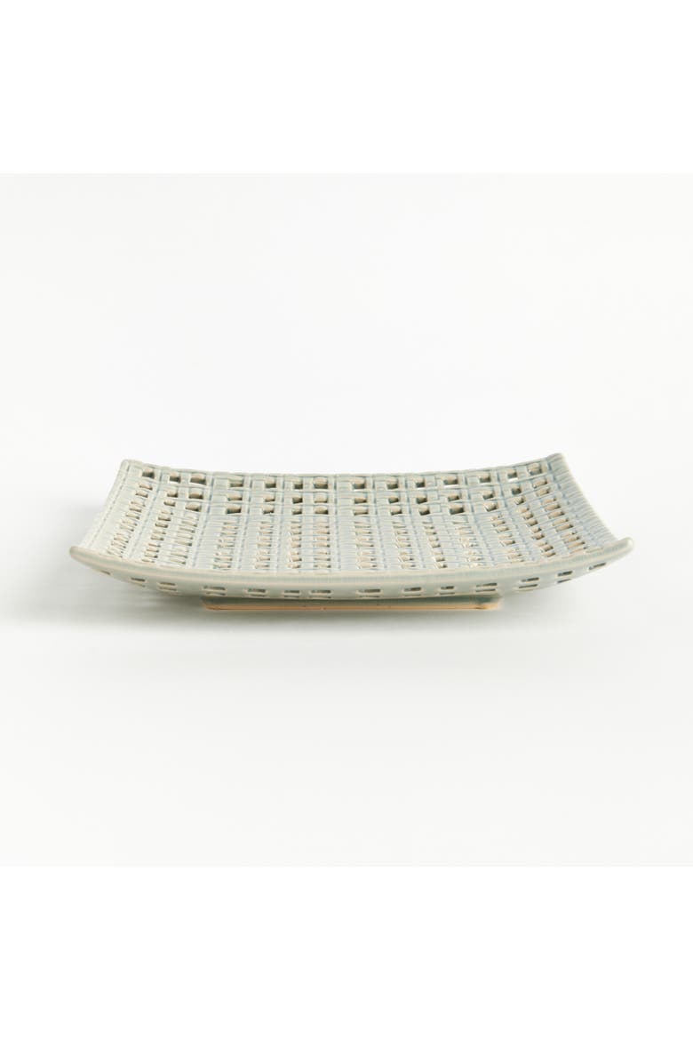 Emily Grey Clay Square Tray, Alternate, color, Gray