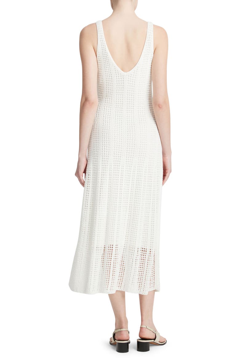 Open Stitch Cotton Knit Dress, Alternate, color, OFF WHITE