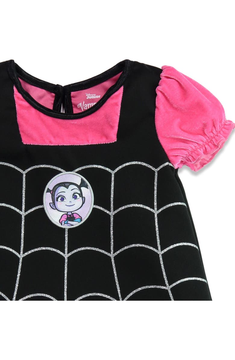 Disney Vampirina Cosplay Short Sleeve Dress & Headband Set, Alternate, color,