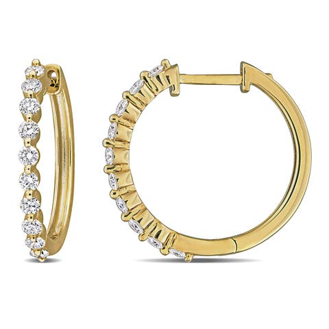 Lab-Grown Diamond Hoop Earrings