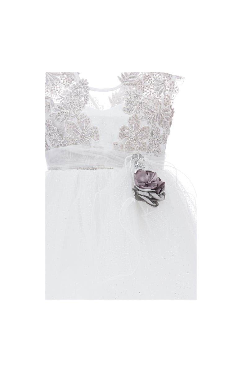 Tulleen Demi Dress, Alternate, color, White