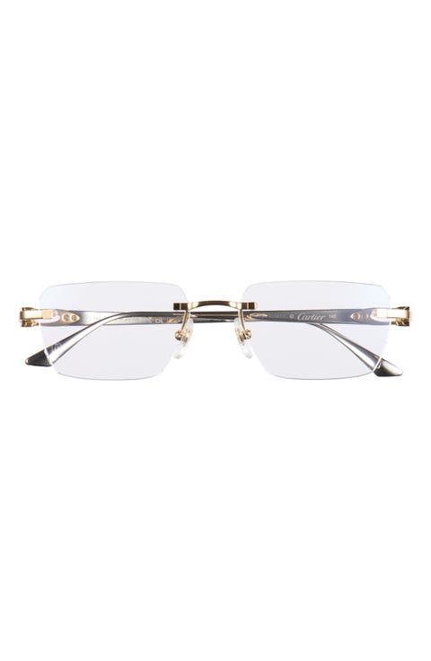 55mm Frameless Rectangular Optical Glasses