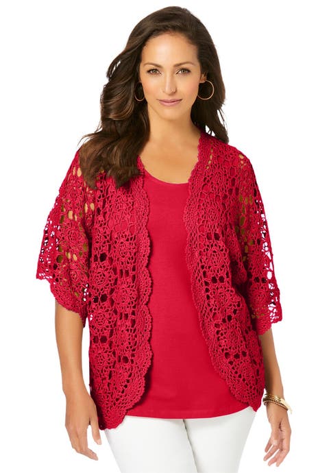 Crochet Cardigan (Plus)