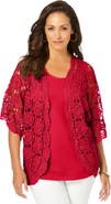 Jessica London Crochet Cardigan