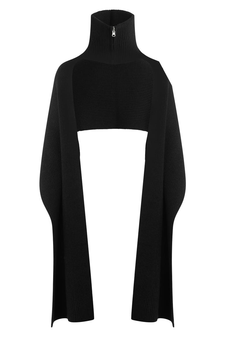 Neck Warmer Scarf, Main, color, BLACK