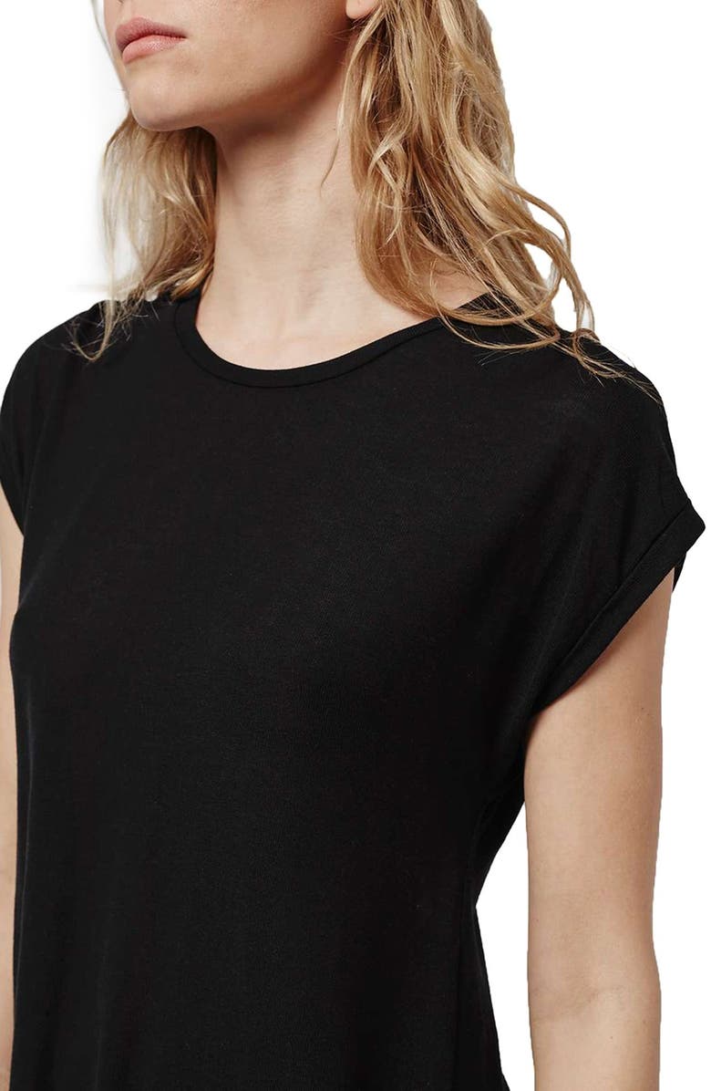 Topshop Split Back High/Low Tee, Alternate, color,