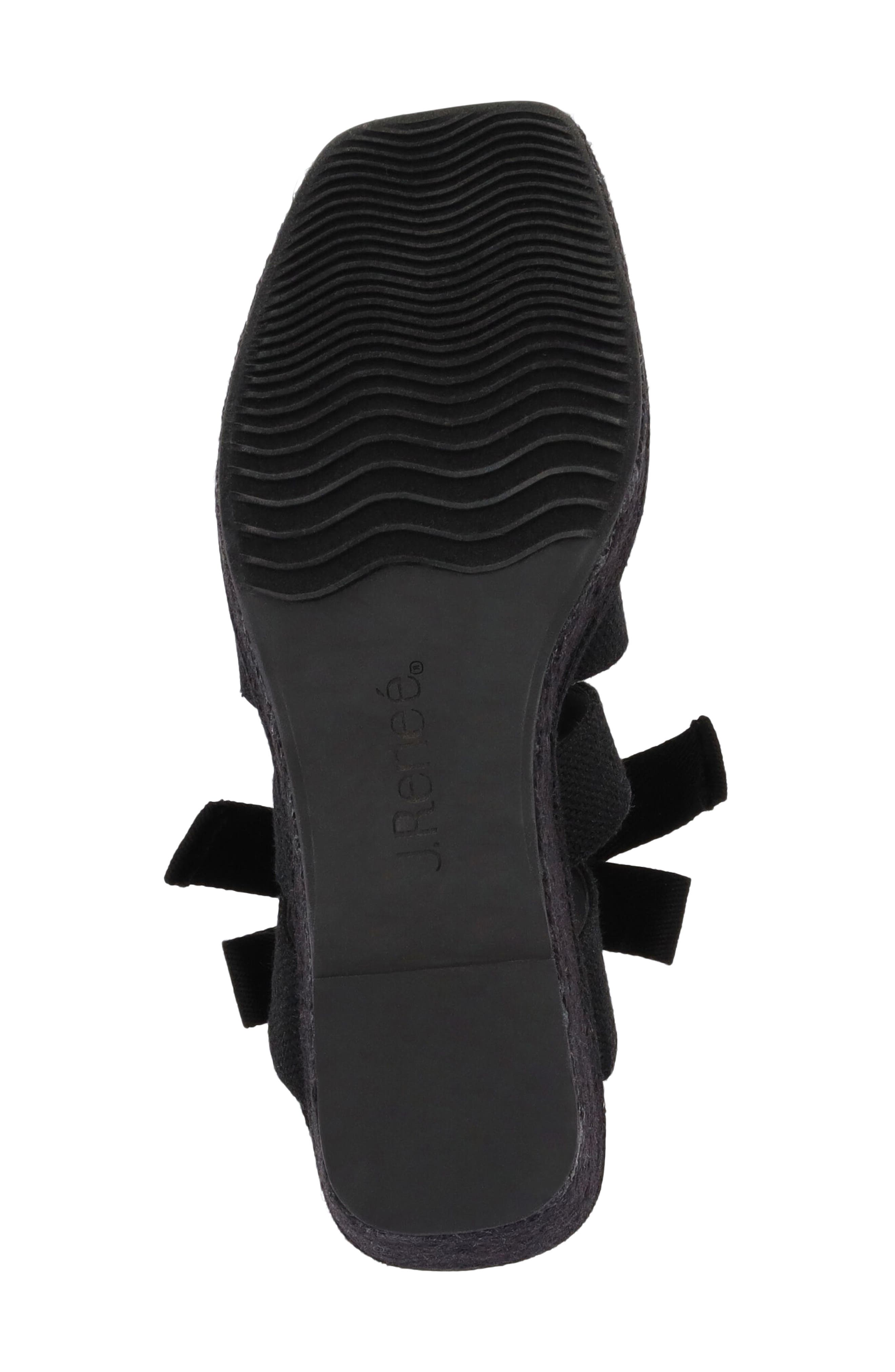 J. Reneé Garlynn Lace-Up Platform Wedge Sandal, Alternate, color, Black