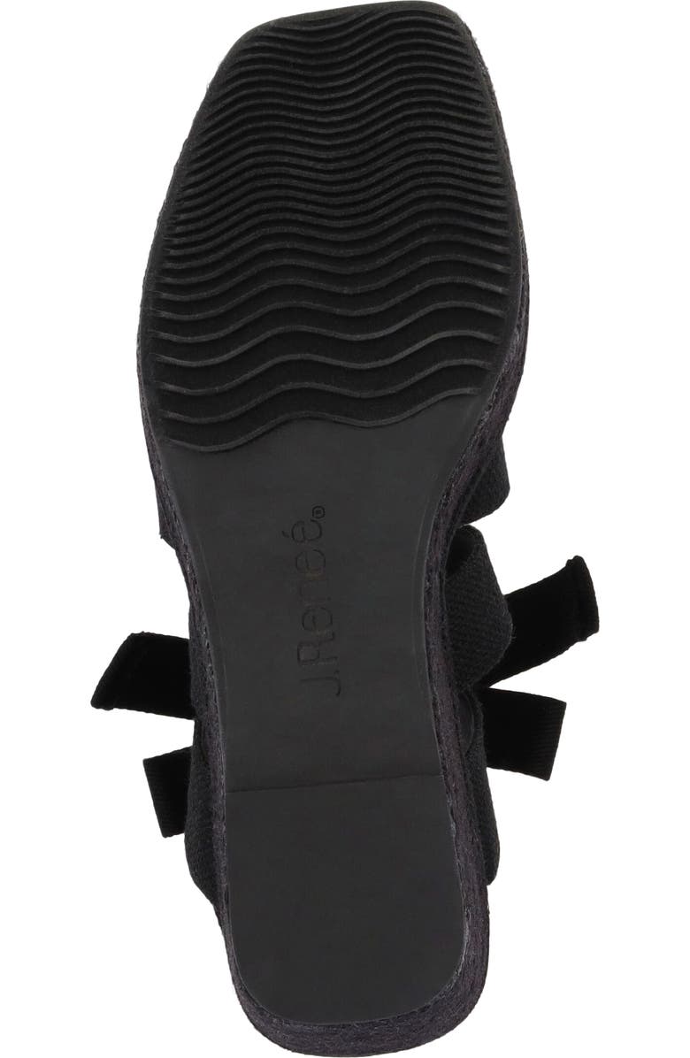 J. Reneé Garlynn Lace-Up Platform Wedge Sandal, Alternate, color, Black