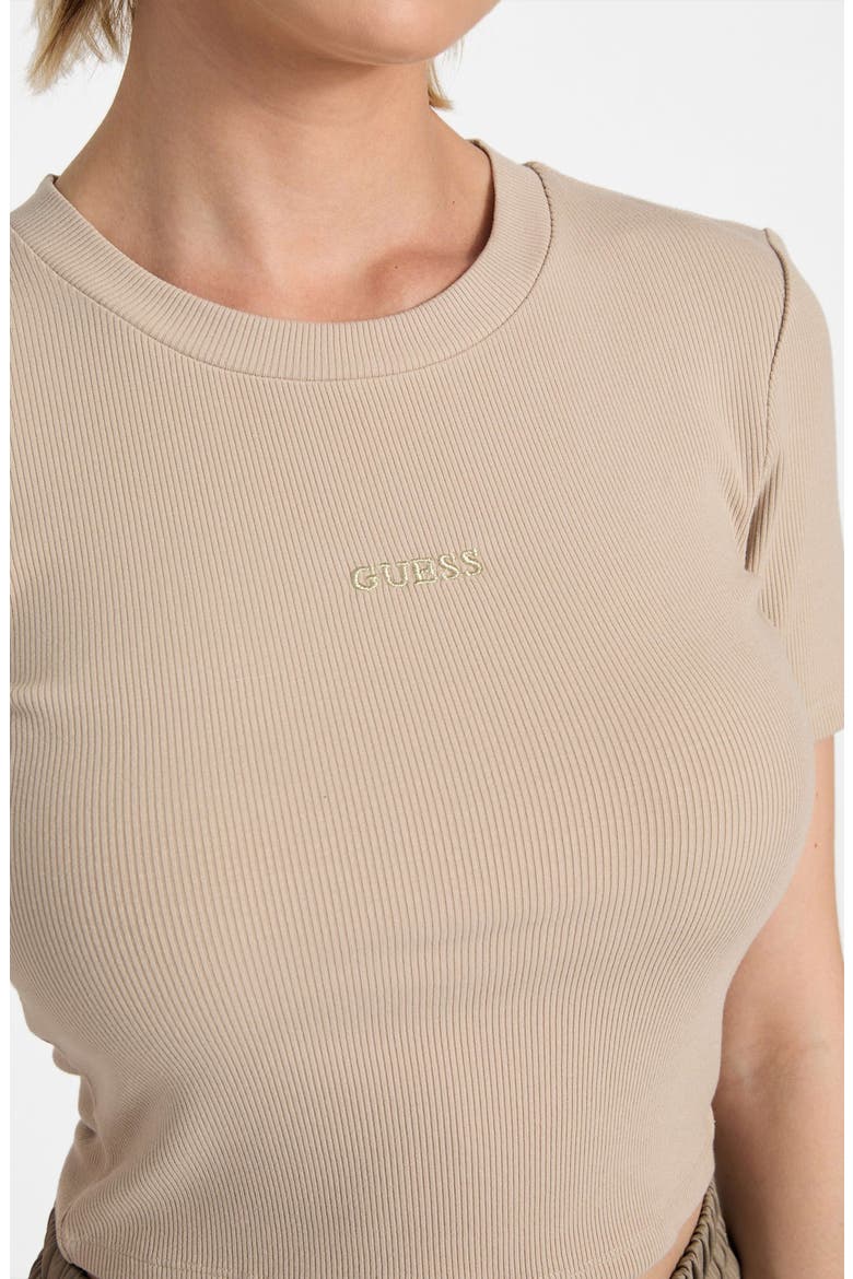 Carla Crop T-Shirt, Alternate, color, NEUTRAL SAND