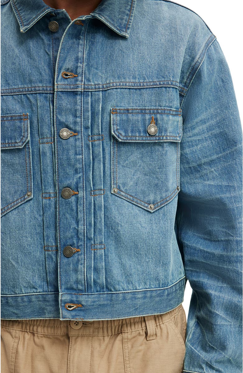 Cotton On Denim Rinse Jacket, Alternate, color, Rattle Blue