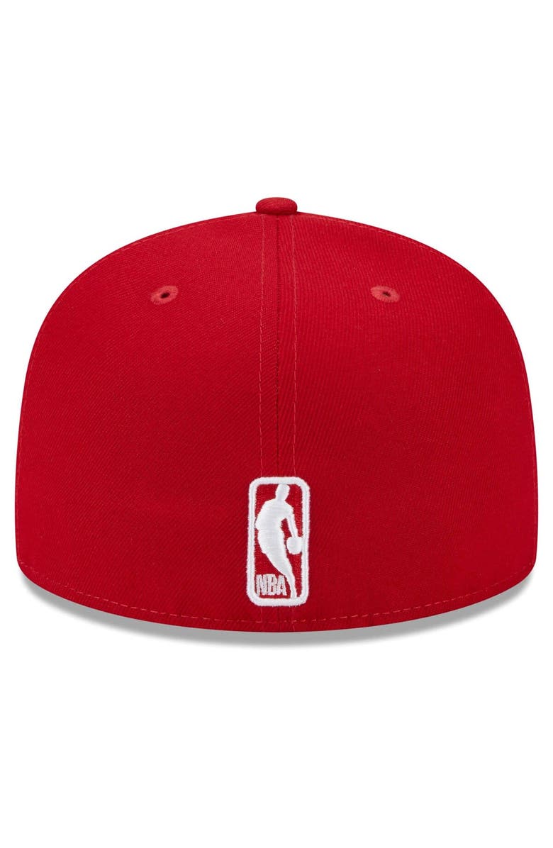New Era Men's New Era Red New York Knicks Evergreen 59FIFTY Fitted Hat, Alternate, color, 