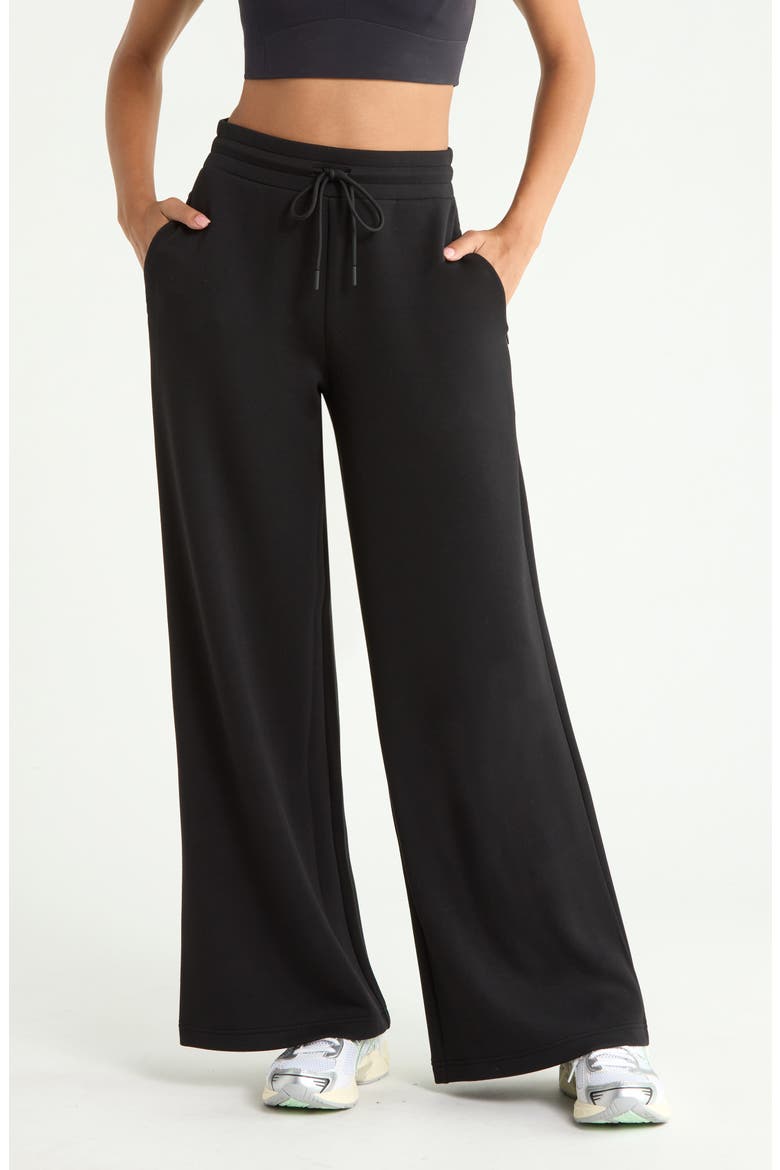 Soft Luxe Wide Leg Pants, Main, color, BLACK