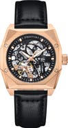 Heritor Automatic Elliott Leather-Band Watch