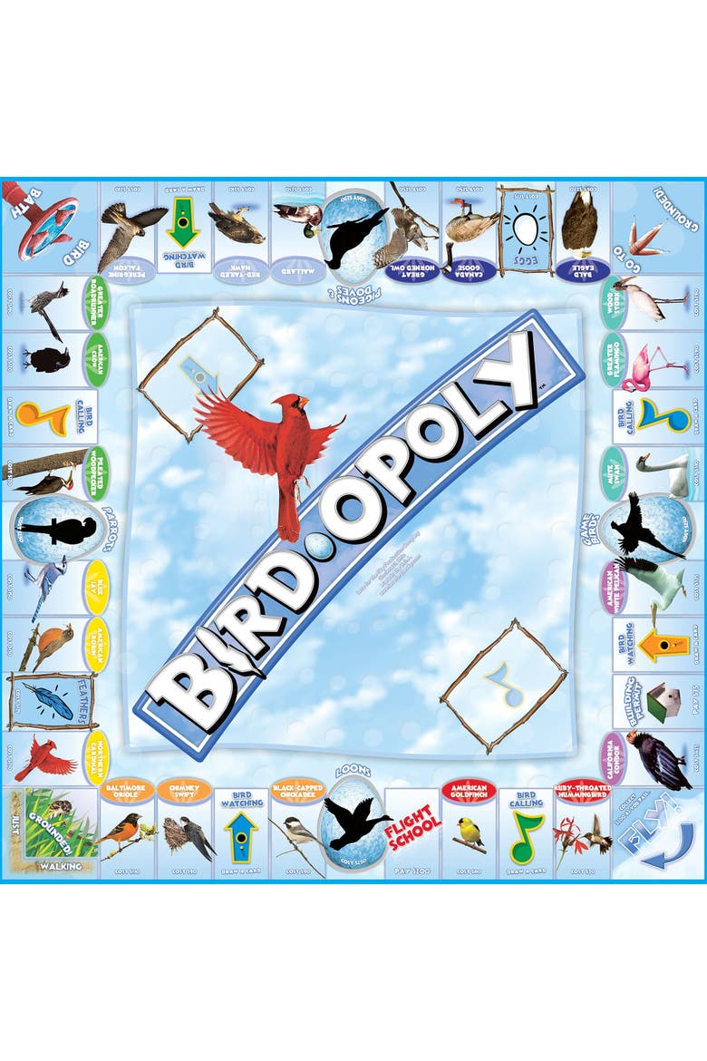 Birdopoly Family Board Game, Alternate, color, Multicolored