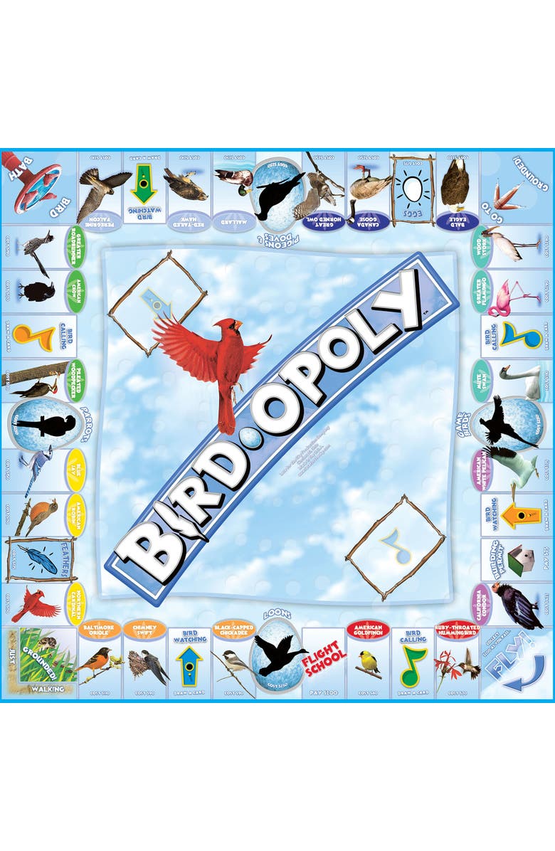 Late for the Sky Birdopoly Family Board Game, Alternate, color, Multicolored