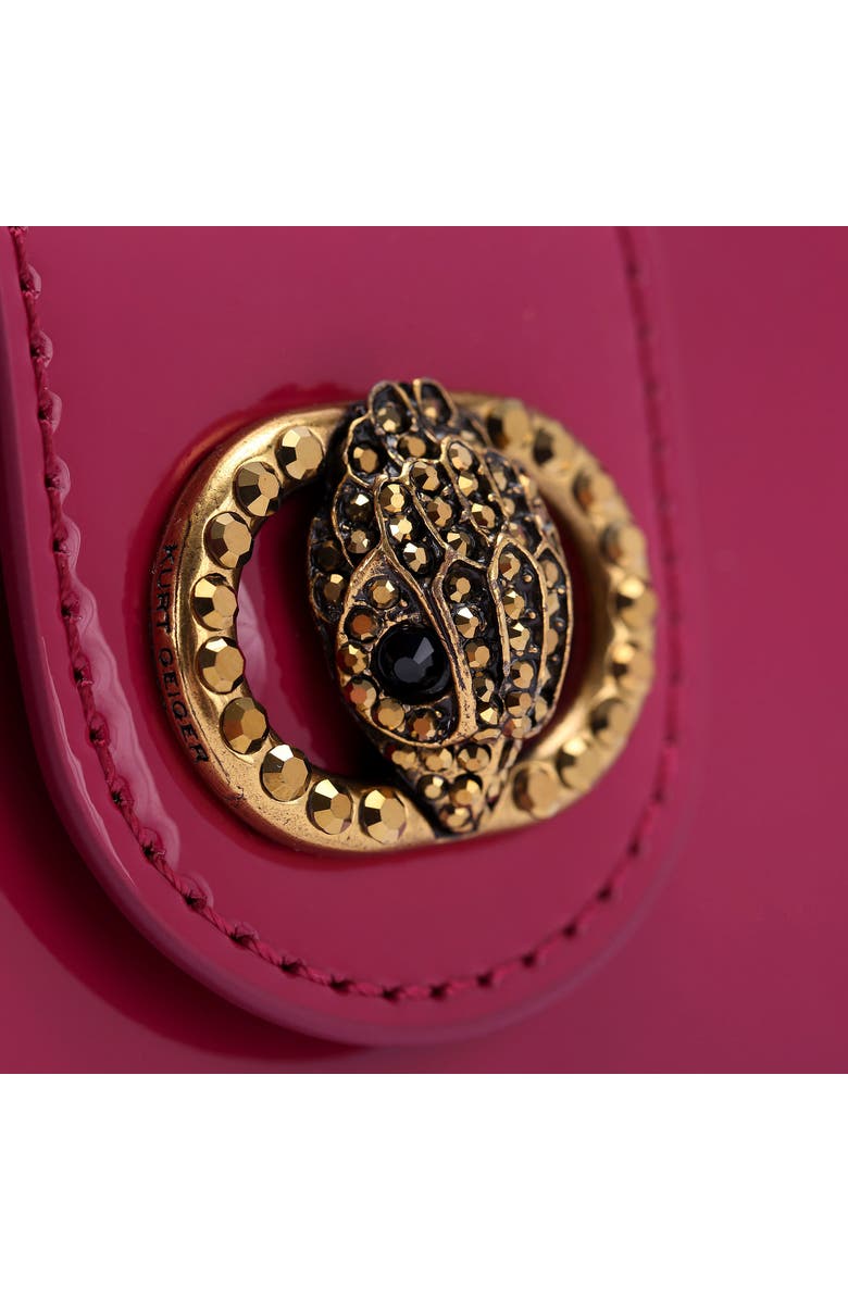 Kurt Geiger London Small Leather Chelsea Hobo Crossbody Bag, Alternate, color, Bright Pink