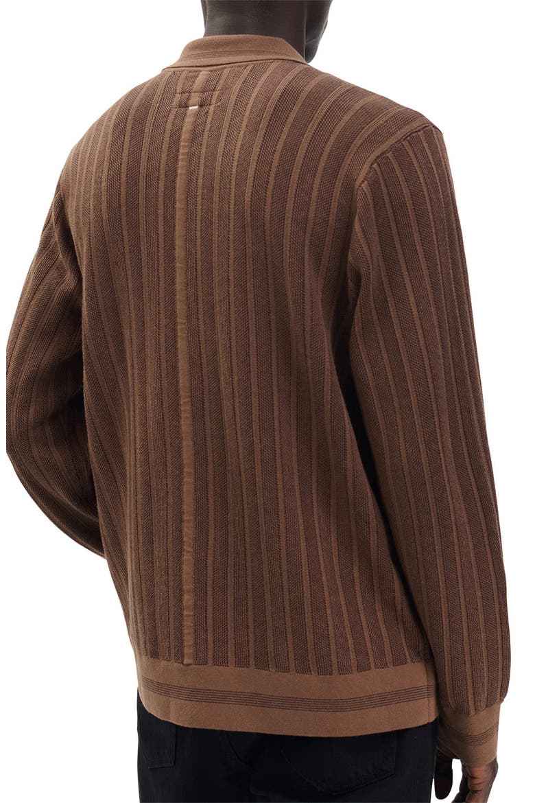 Harvey Long Sleeve Knit Button-Up Shirt, Alternate, color, COFFEE