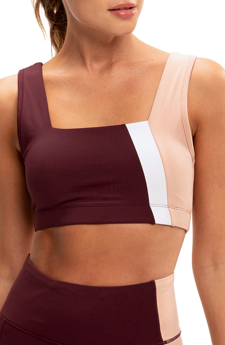 Threads 4 Thought Joanne Colorblock Sports Bra, Main, color,