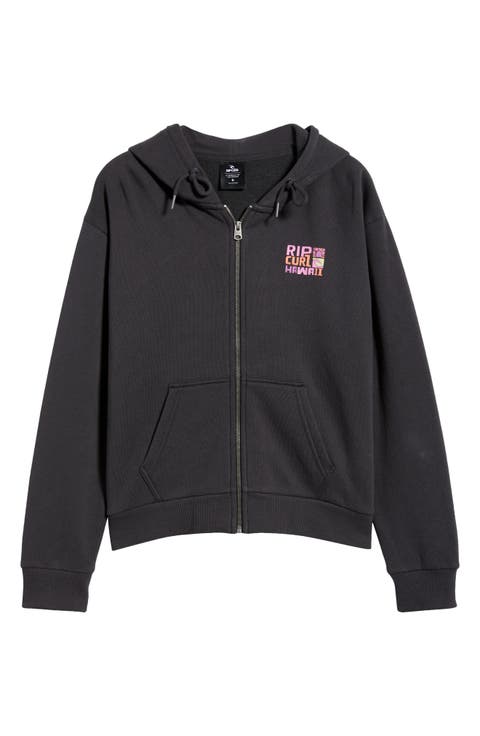 Catalina Island Front Zip Cotton Hoodie