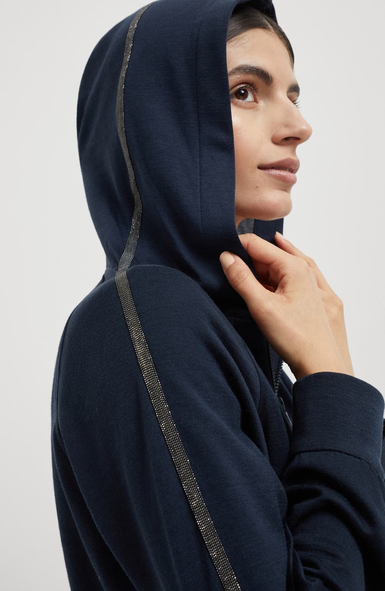 Brunello Cucinelli Interlock sweatshirt, Alternate, color, Night