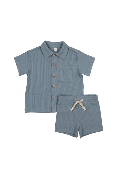 Grandpa Ribbed Short Set