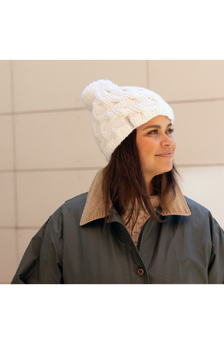 Turtle Fur Wave on Wave Merino Wool Hat, Alternate, color, Navy