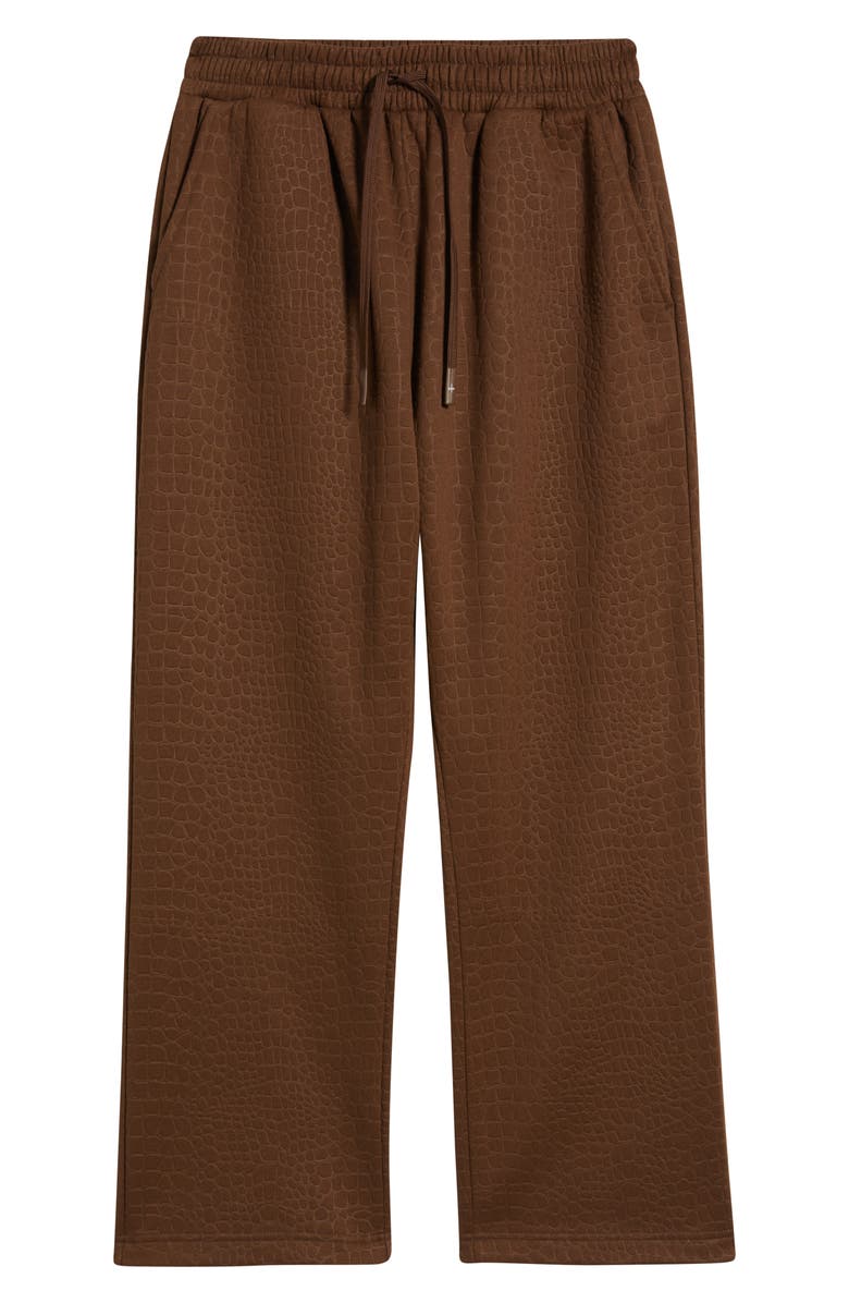 SANTO STUDIO Uno Texture Sweatpants, Alternate, color, Holy Brown