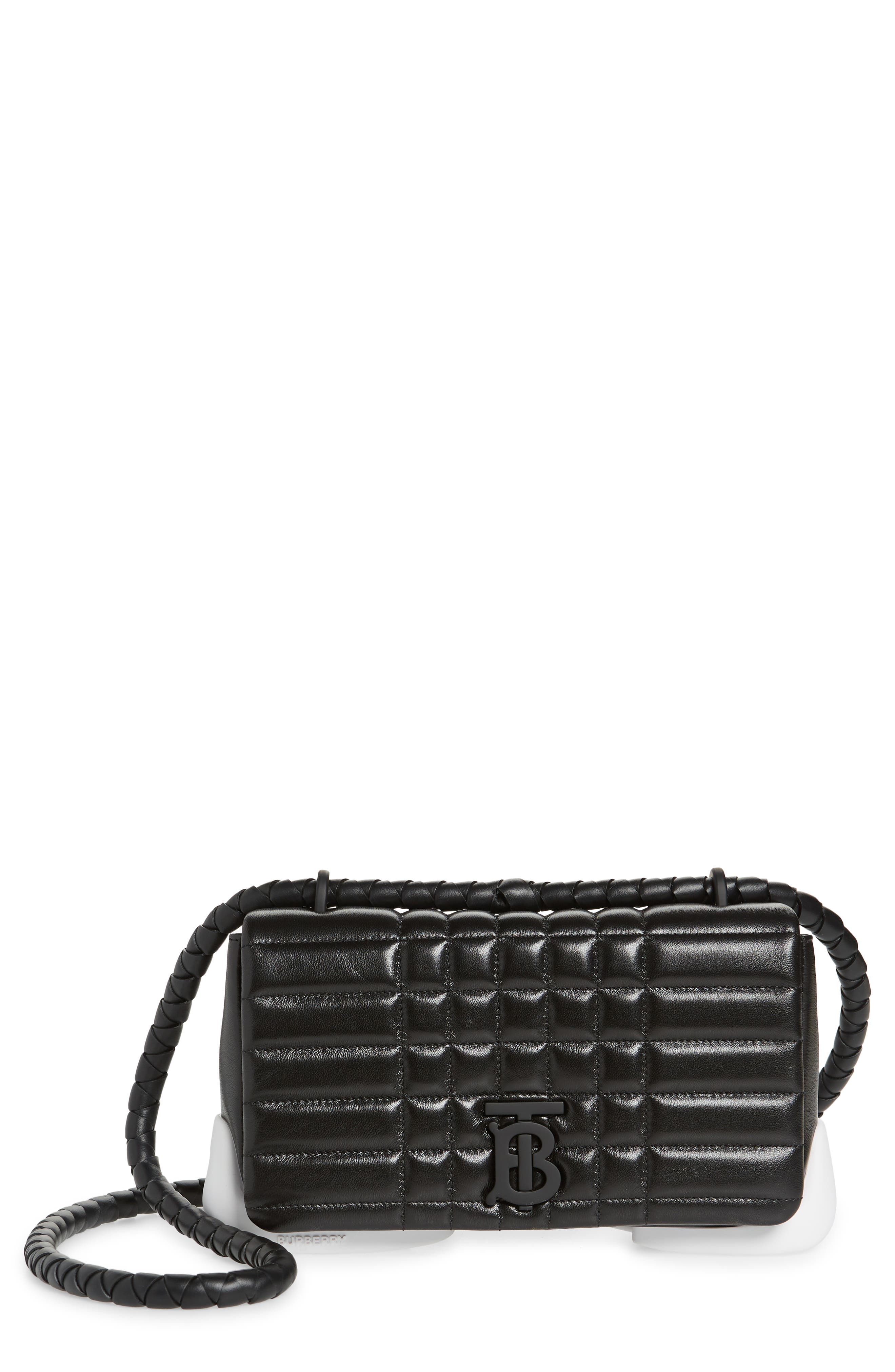 Burberry Lola Hoof Quilted Leather Shoulder Bag, Main, color, 