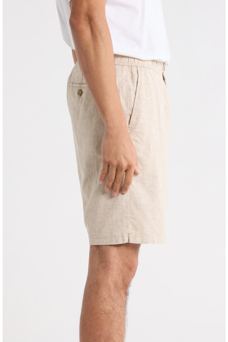 Riviera Short Linen Blend Shorts, Alternate, color, NATURAL