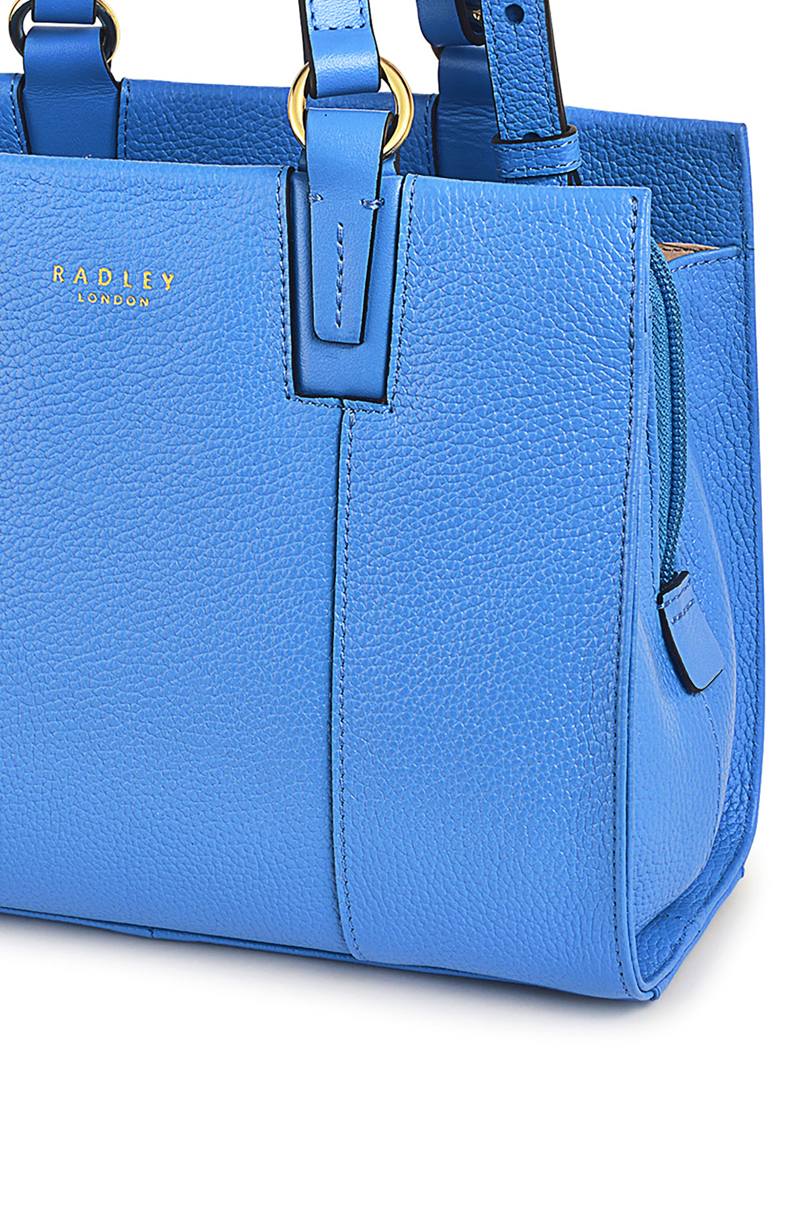 Radley Bedford Pebbled Leather Tote Bag, Alternate, color, Azure