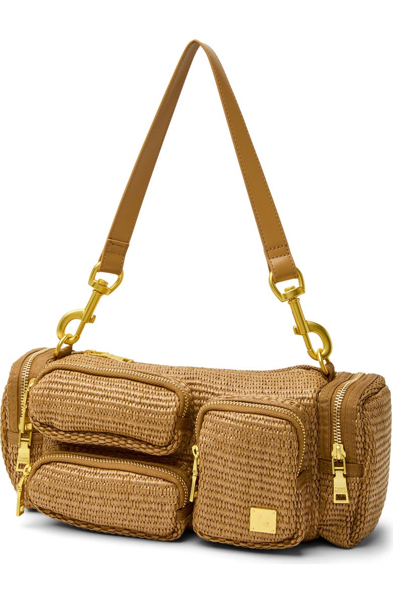 THINK ROYLN Lady Cargo Shoulder Bag, Alternate, color, Sand Dune Raffia