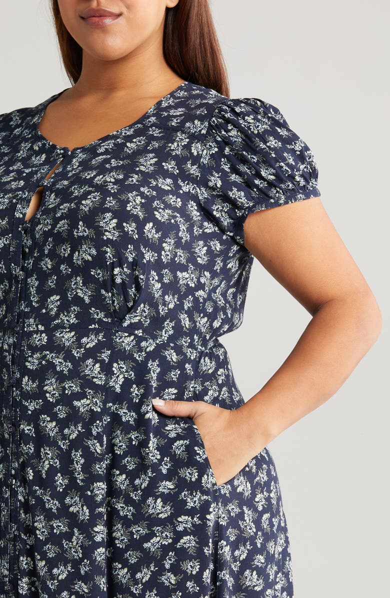 Treasure & Bond Floral Woven Maxi Dress, Alternate, color,