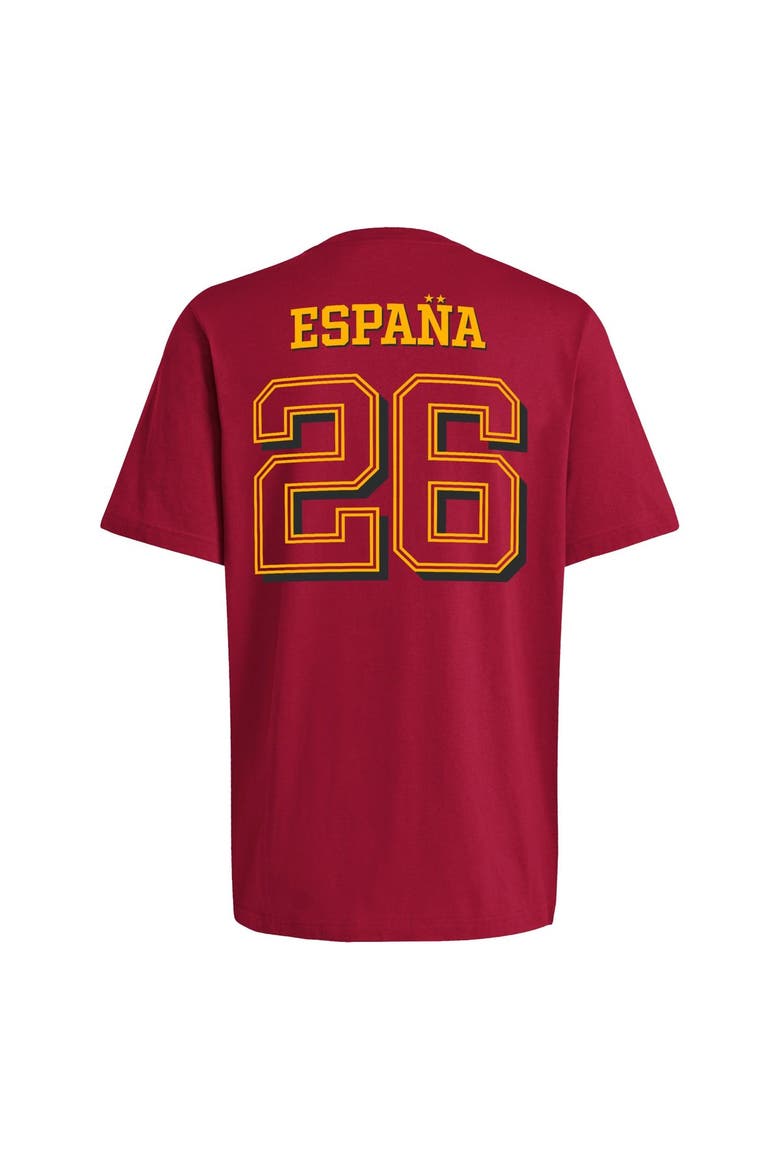 Men's adidas Red Spain National Team 2026 FIFA World Cup Champions Trophy T-Shirt, Alternate, color, Red