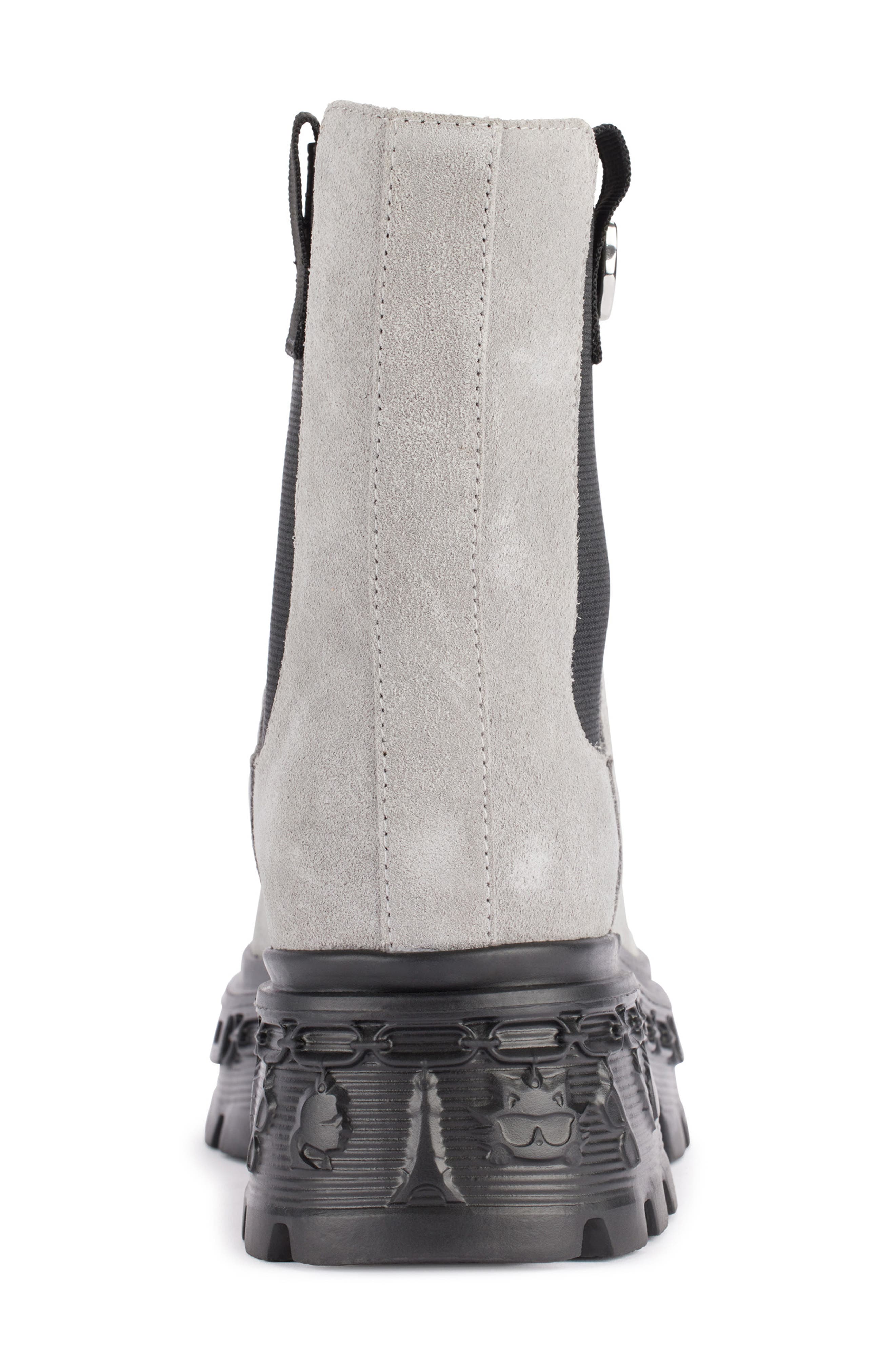 KARL LAGERFELD PARIS Londyn Lug Sole Chelsea Boot, Alternate, color, Grey