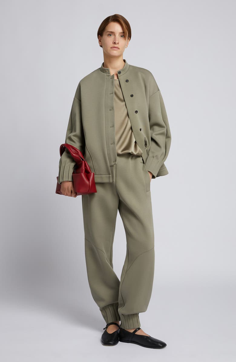 MM by Max Mara Vista Joggers, Alternate, color, Horn Grey Green