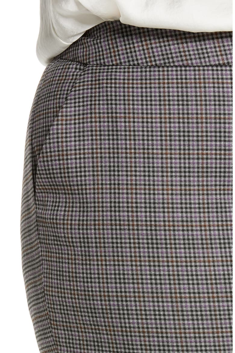 Stovepipe Pants, Alternate, color, PURPLE MULTI CHECK