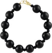 EFFY 14K Yellow Gold Onyx Bracelet