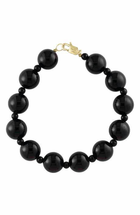 EFFY 14K Yellow Gold Onyx Bracelet