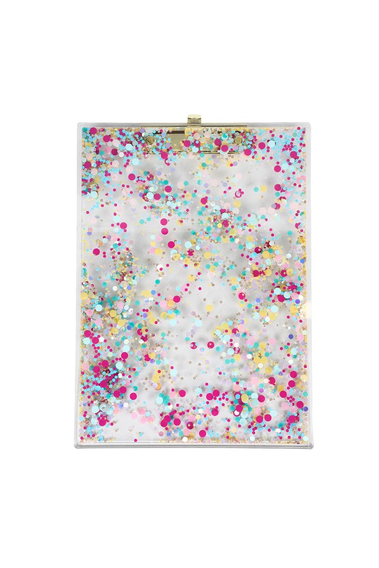 Confetti Filled Clipboard Desk Accessory, Alternate, color, Multicolor