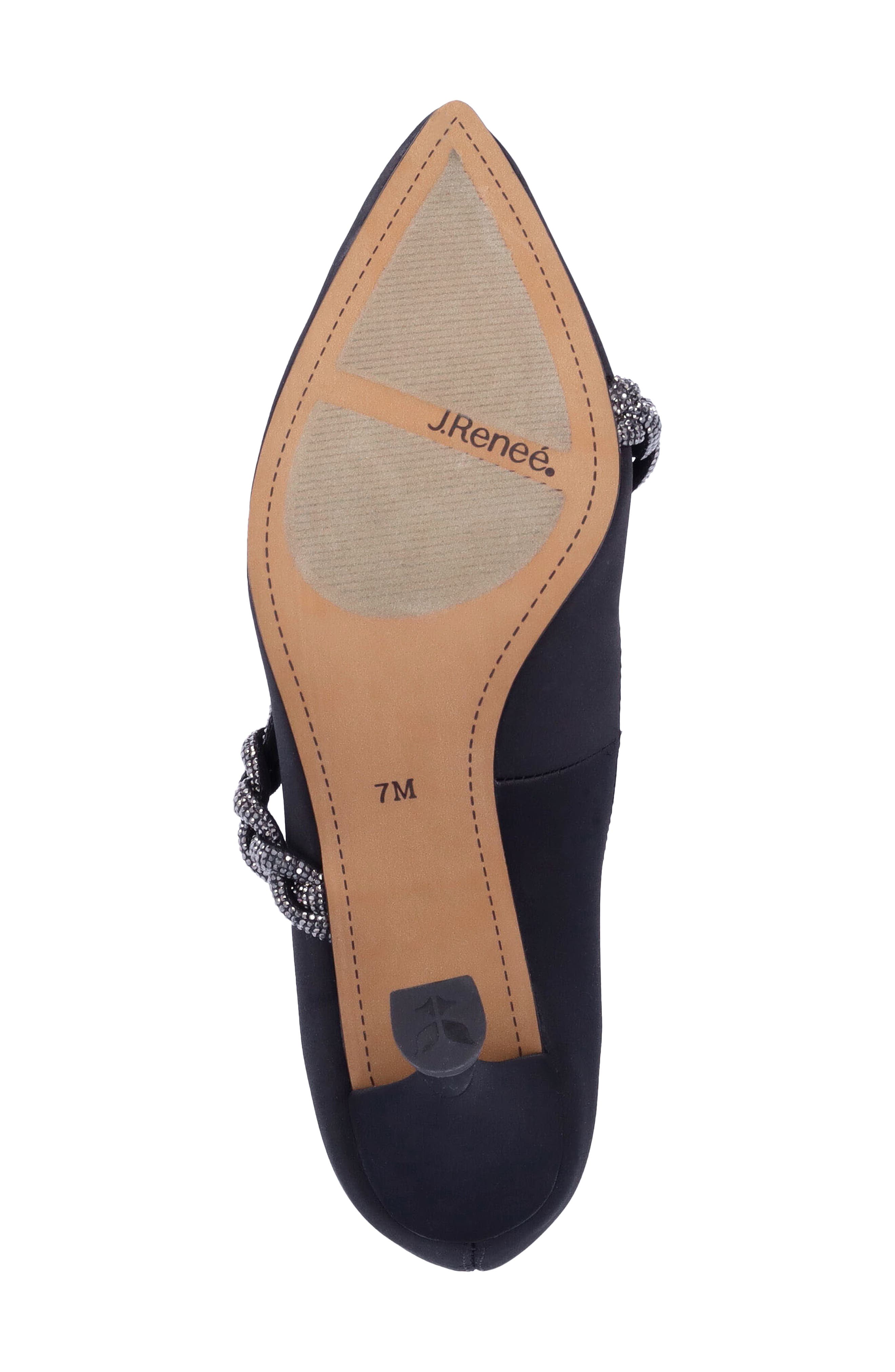 J. Reneé Nyomee Pointed Toe Pump, Alternate, color, Black