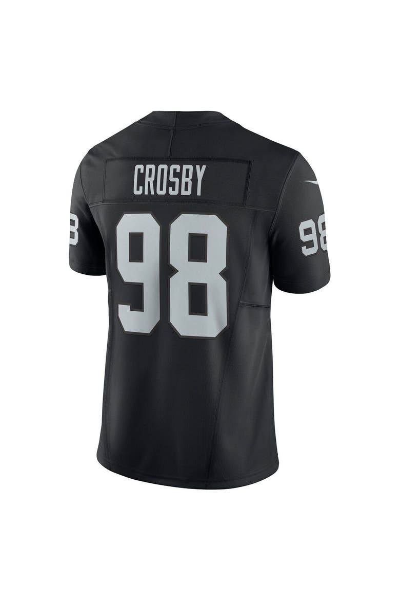 Men's Nike Maxx Crosby Black Las Vegas Raiders Vapor F.U.S.E. Limited Jersey, Alternate, color, Black