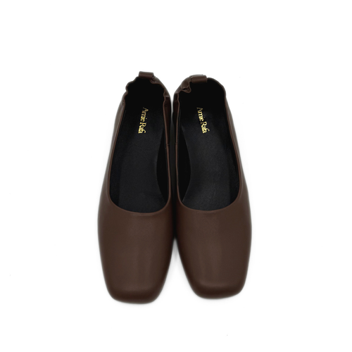Amie Rafa Planner Block Kitten Heel In Brown
