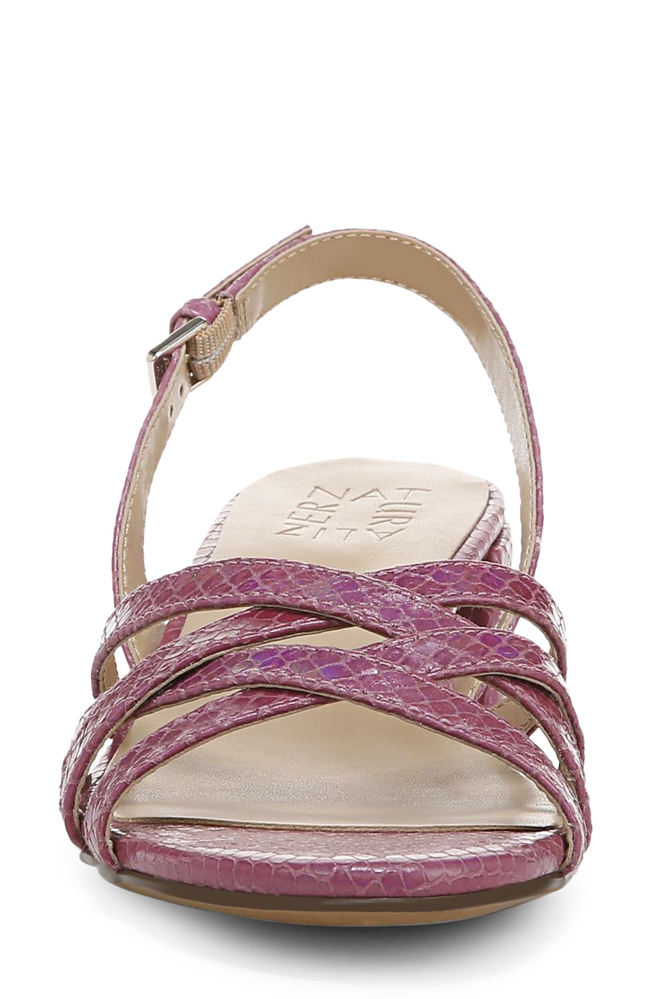 Jolee Strappy Slingback Sandal, Alternate, color, PLUM SNAKE PATTERN SYNTHETIC