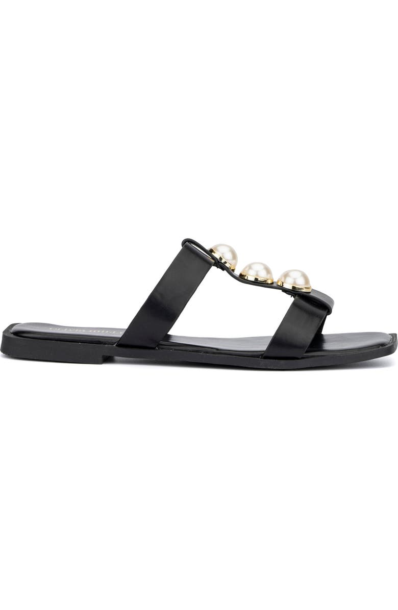OLIVIA MILLER Isadora Imitation Pearl Sandal, Alternate, color,