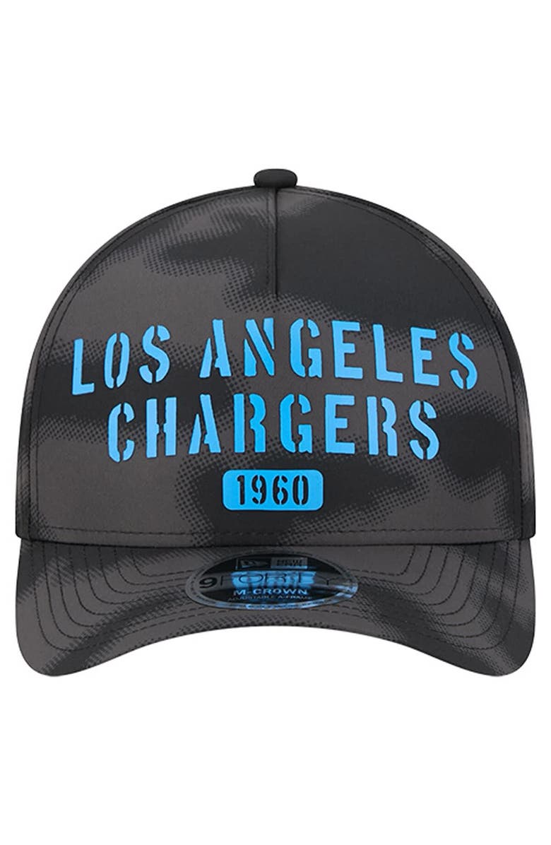 New Era Men's New Era Gray Los Angeles Chargers Halftone Camo 9FORTY Hat, Alternate, color, Gray